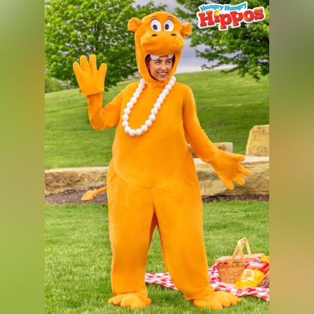 Adult Standard size- ORANGE Hungry Hungry Hippos Costume